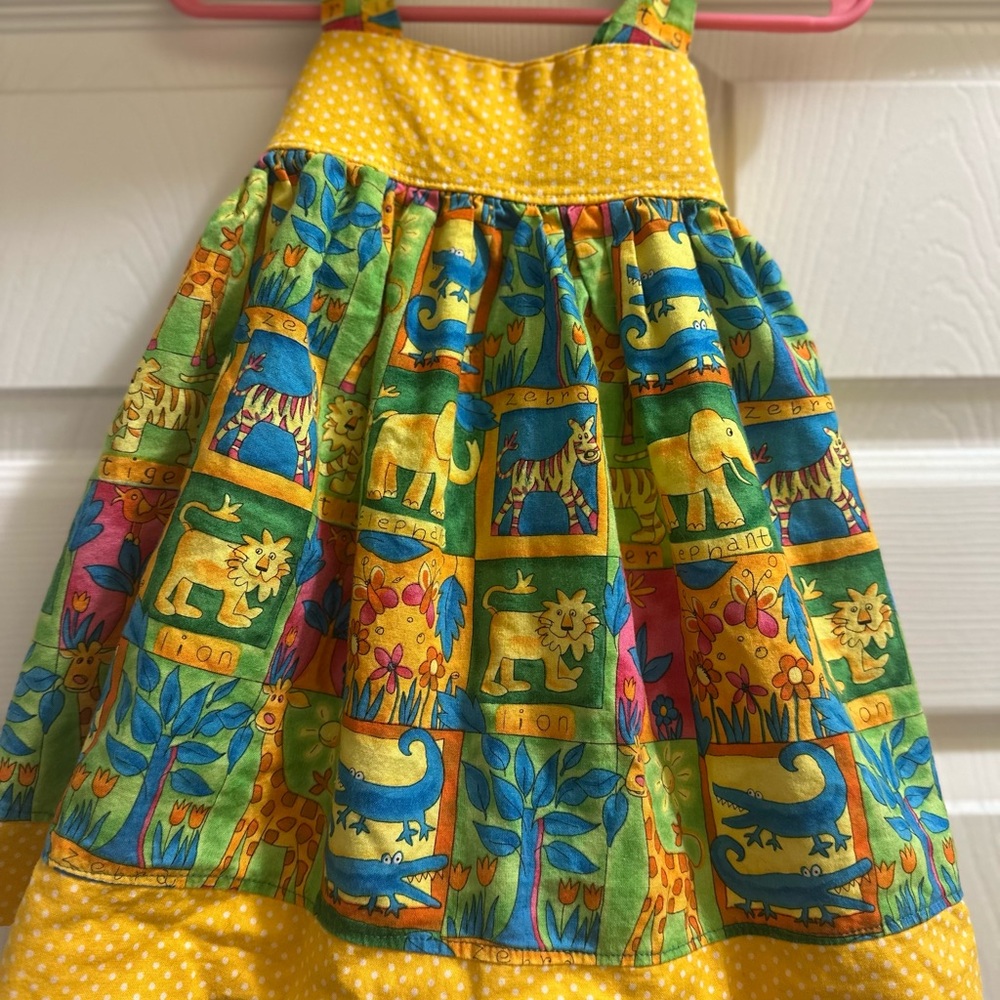Little Girl’s Colorful Animal Print Dress